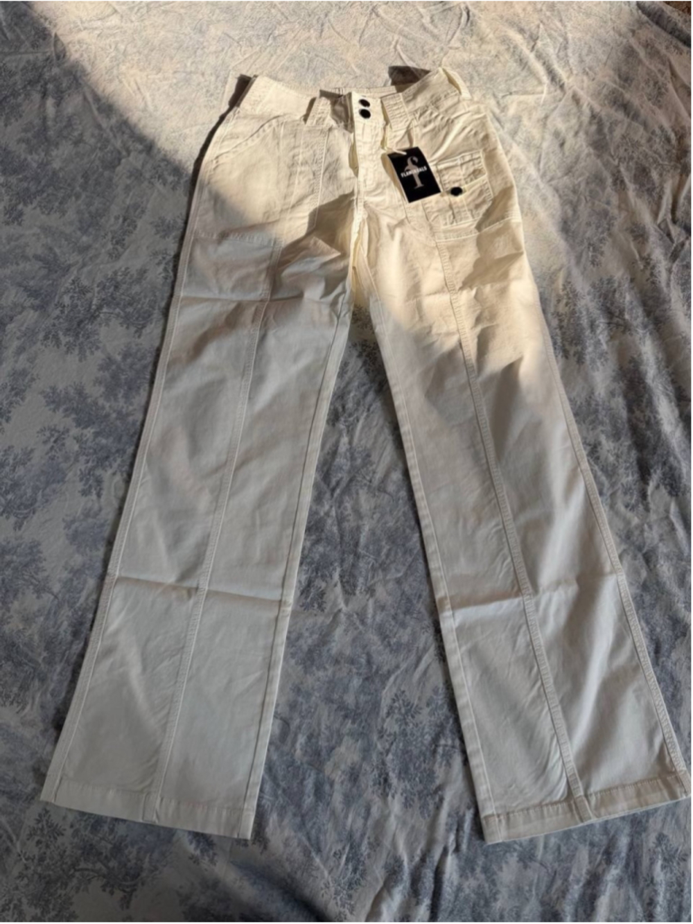 Flamingals Women's Wide Leg Mid Waist Dress Flare Straight Pants XS